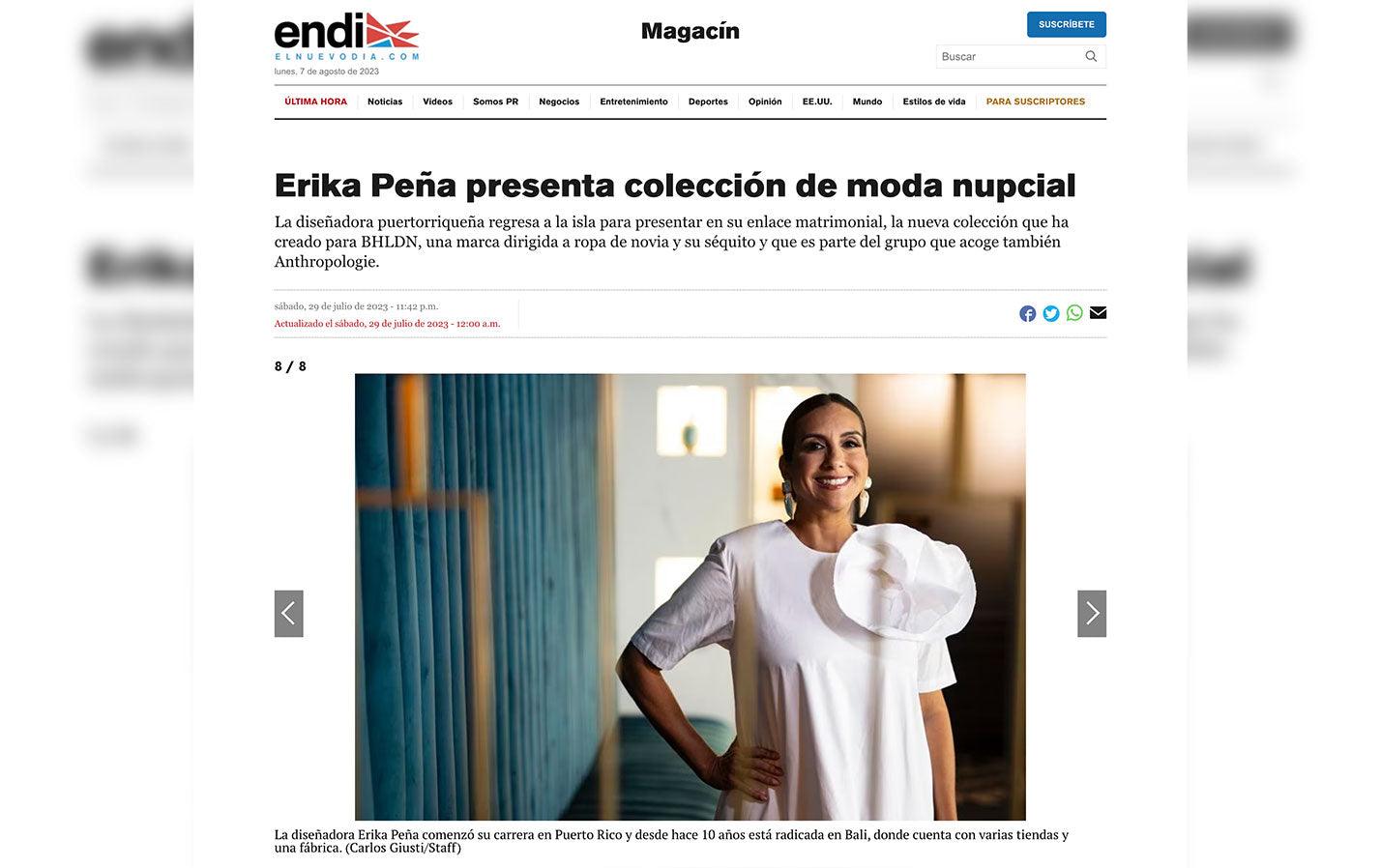 EL NUEVO DIA JULY 2023 - Erika Peña