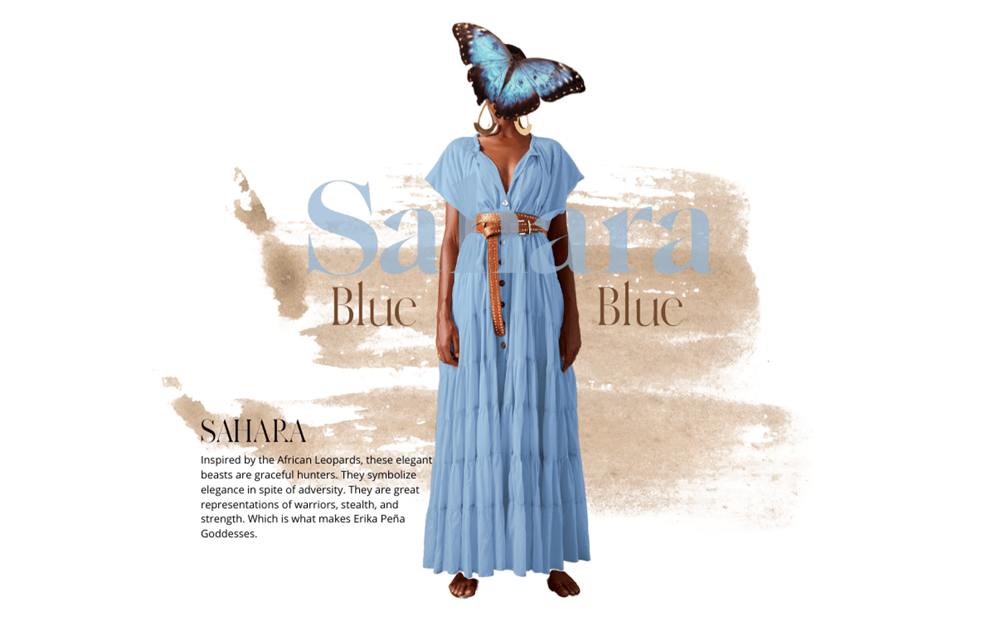 Introducing A New Colour: SAHARA BLUE - Erika Peña