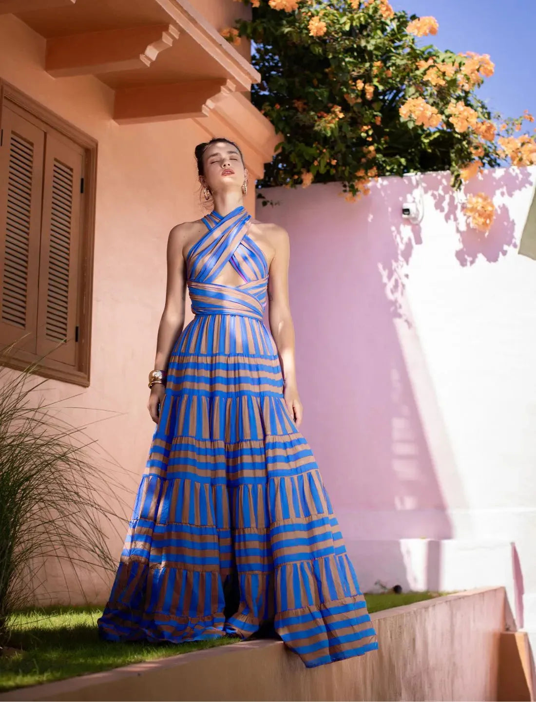 bohemian maxi dress pattern Selma Women Bohemian Maxi Dress