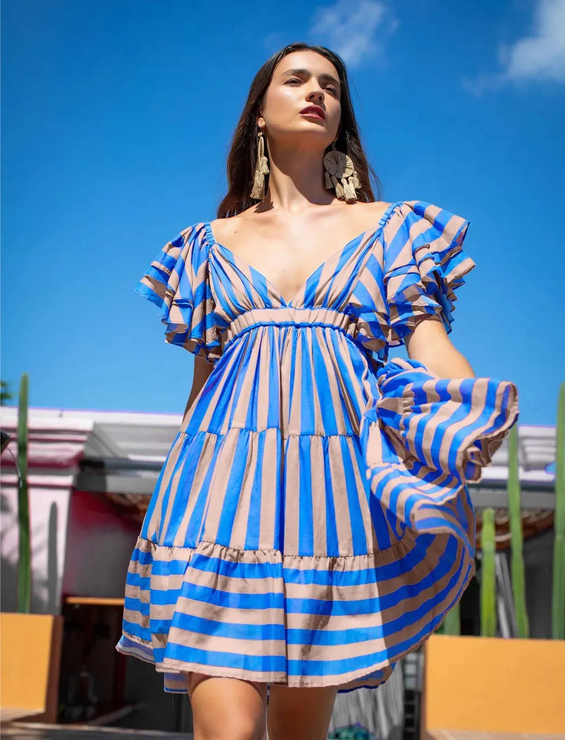 VALE SHORT DRESS STRIPE