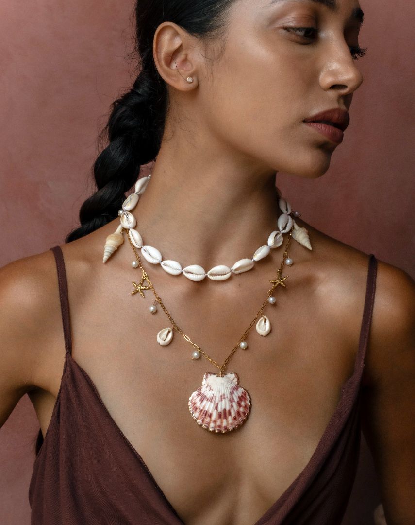 Captiva Gaugiun Double Shell Necklace