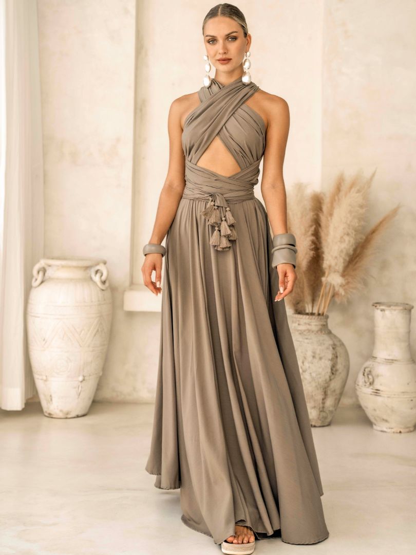 Sophia Chest-Wrapped Maxi Dress
