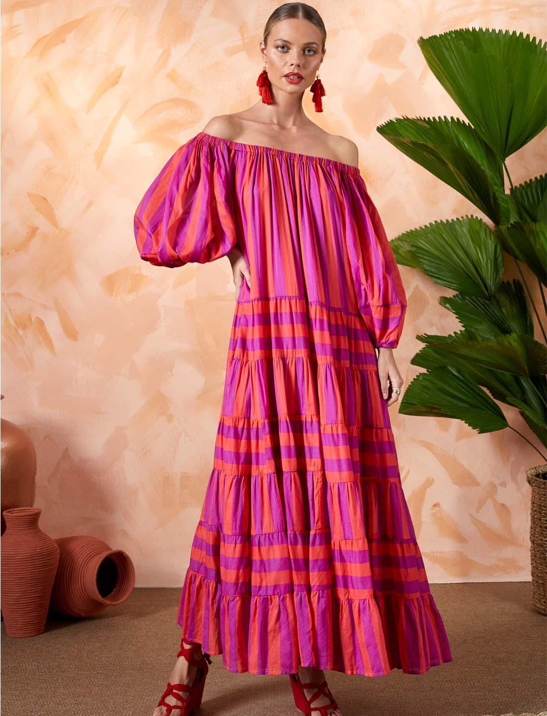 BRIELLE BOHO MAXI DRESS - Erika Peña