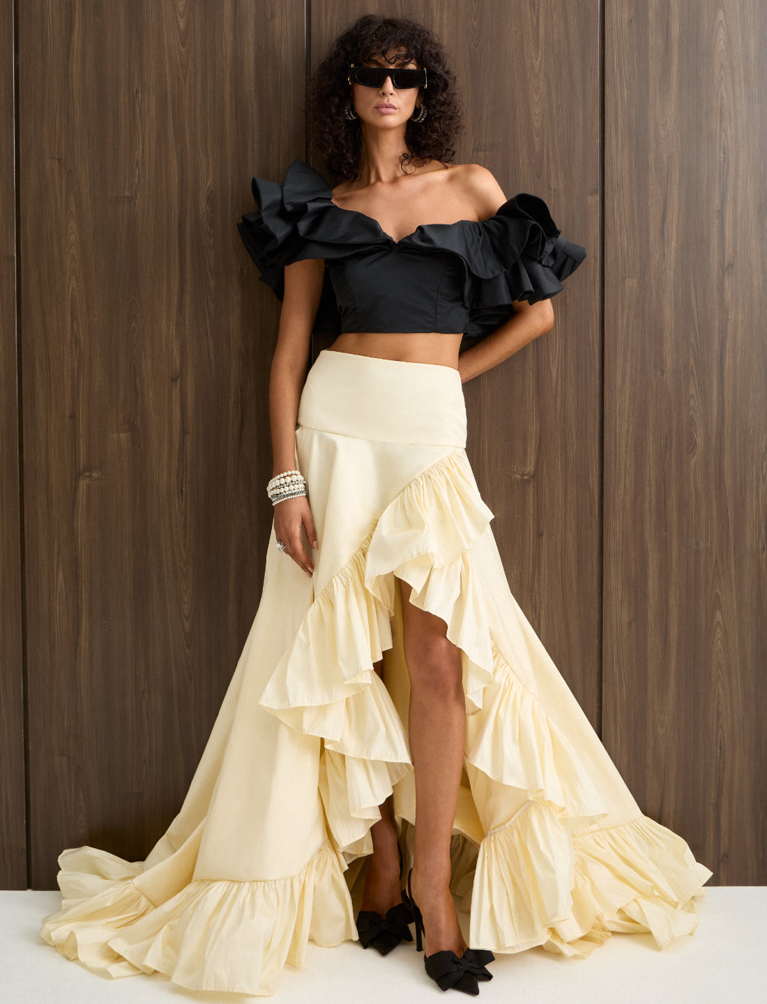 Inez Ruffled Top