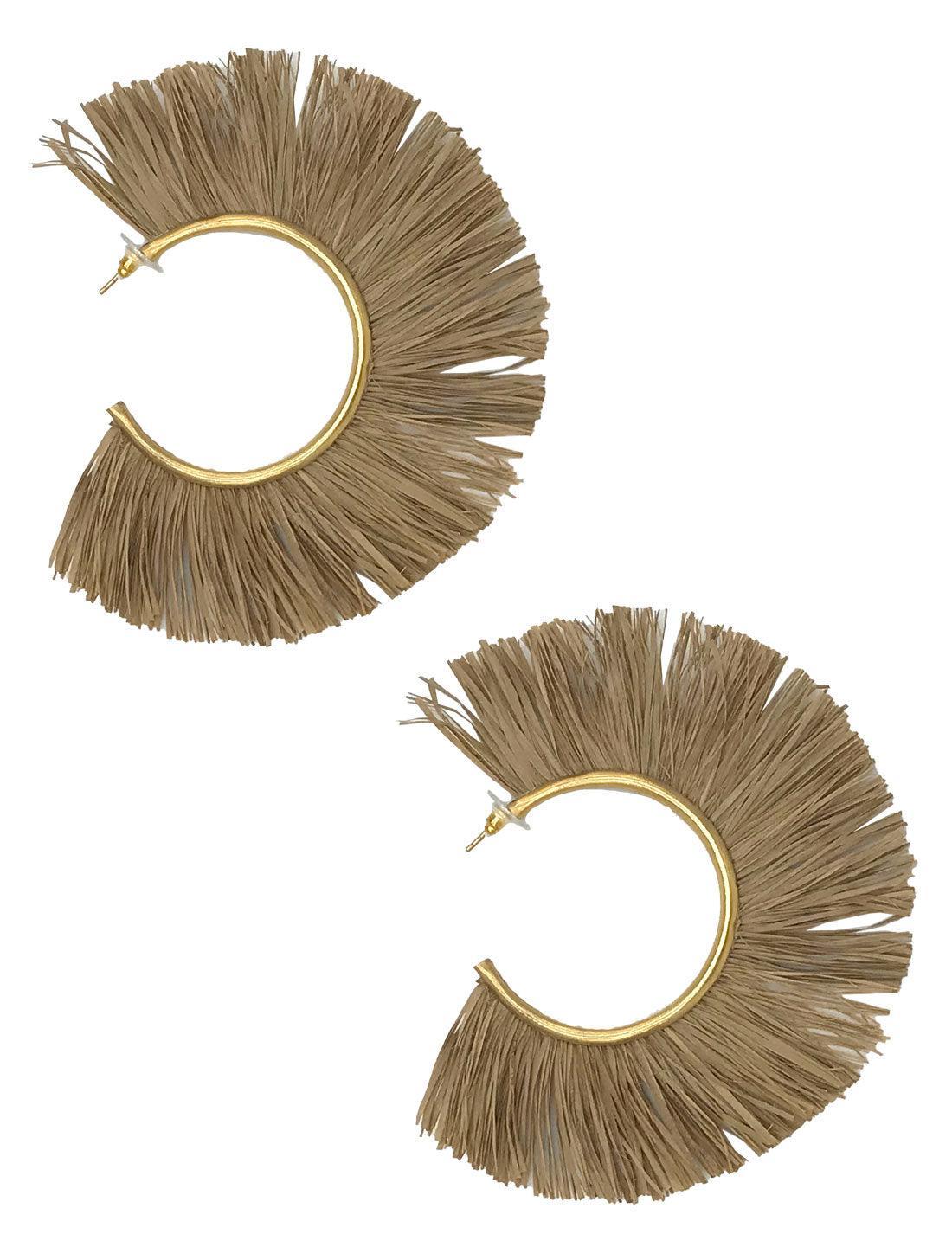 LUNE RAFIA EARRING - Erika Peña
