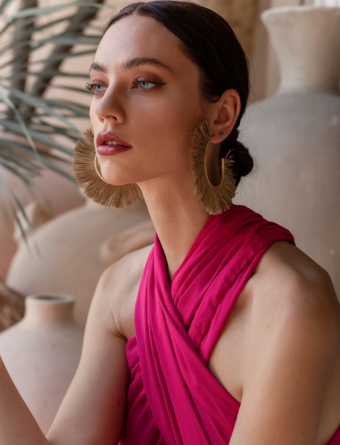 LUNE RAFIA EARRING - Erika Peña