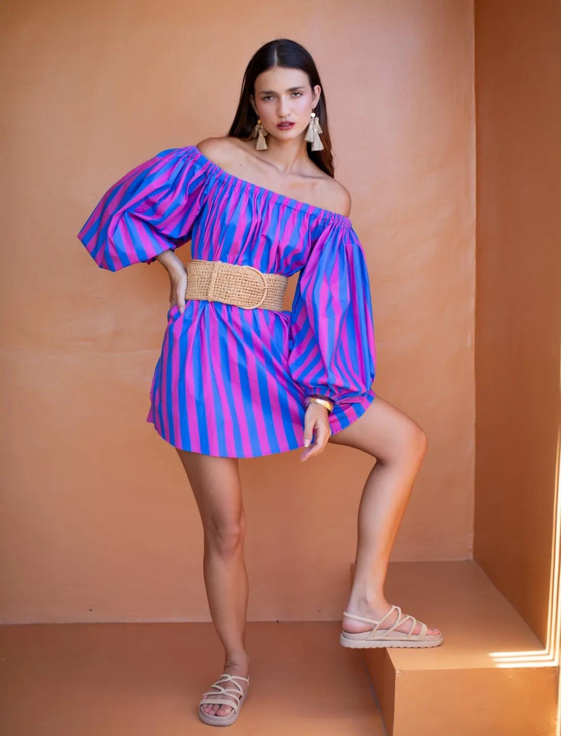 ISABELLA SINGLE WRAP BELT- BASKET WEAVE - Erika Peña