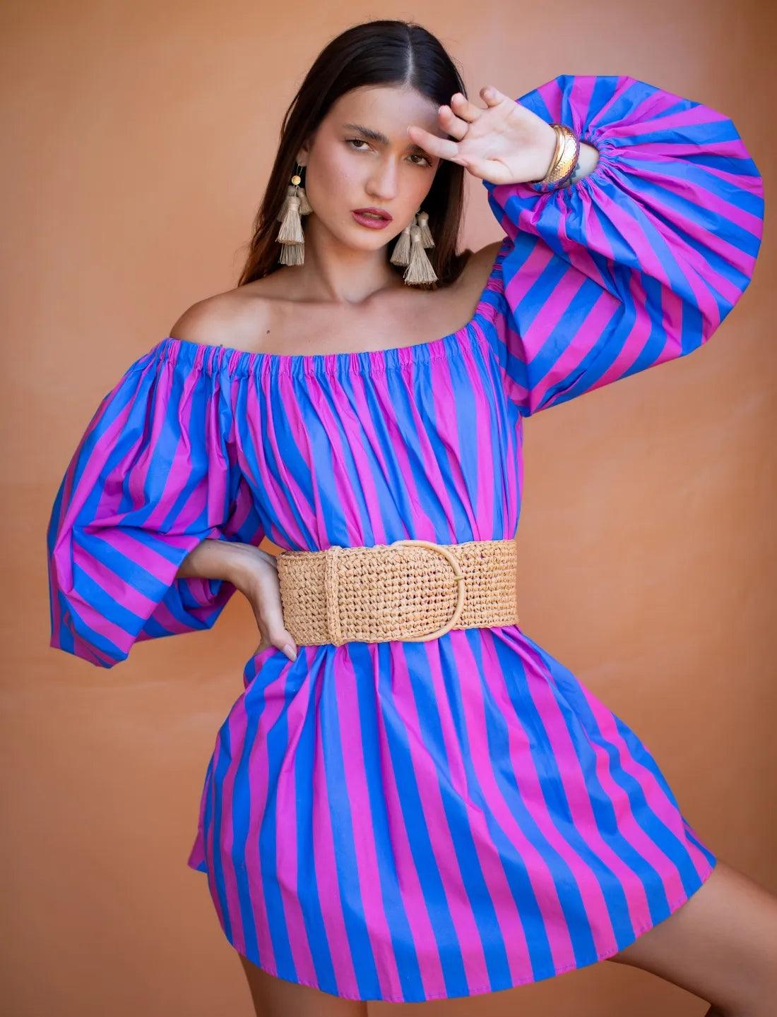 ISABELLA SINGLE WRAP BELT- BASKET WEAVE - Erika Peña