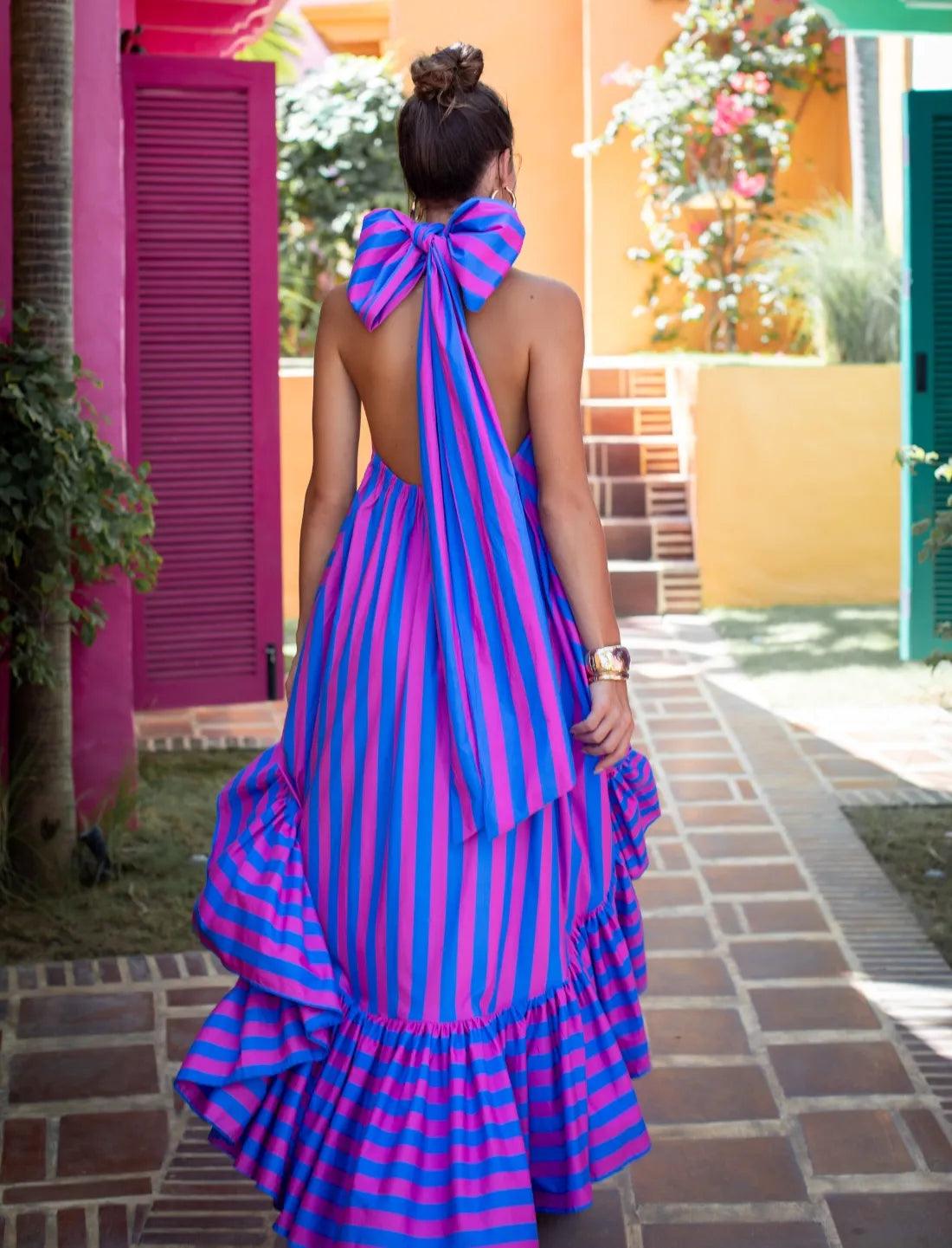 JOSEPHINE FLOWING DRESS STRIPE - Erika Peña