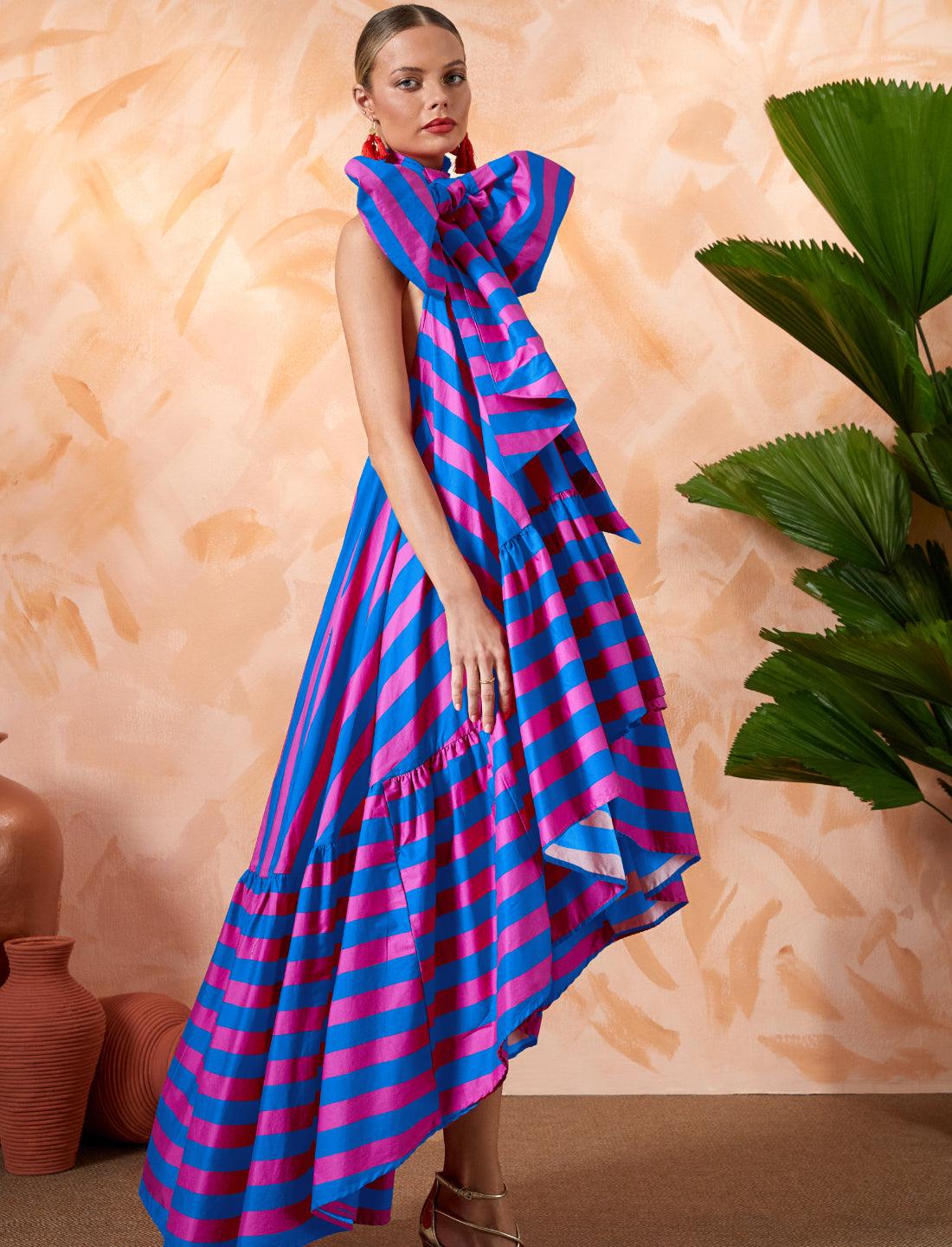 JOSEPHINE FLOWING DRESS STRIPE - Erika Peña