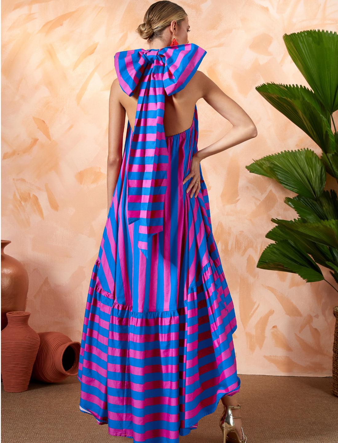 JOSEPHINE FLOWING DRESS STRIPE - Erika Peña