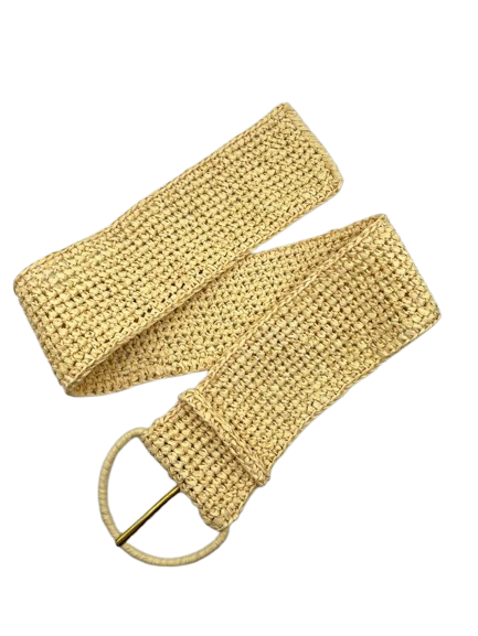 ISABELLA SINGLE WRAP BELT- BASKET WEAVE