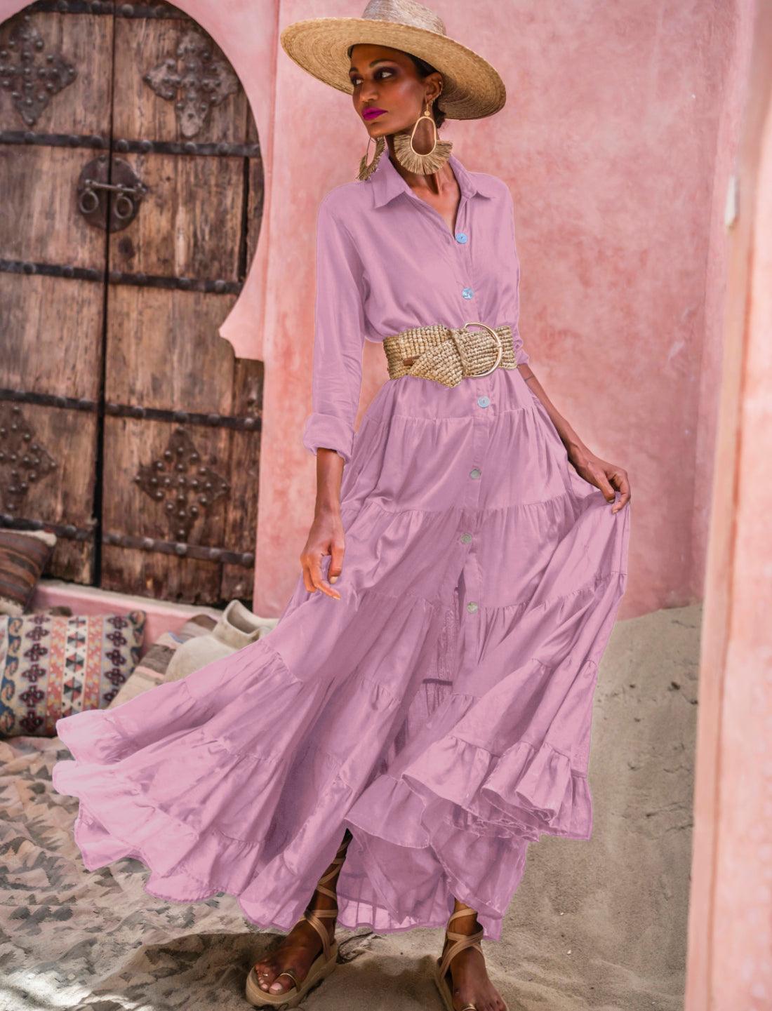 NATALIA TIERRED MAXI DRESS - Erika Peña