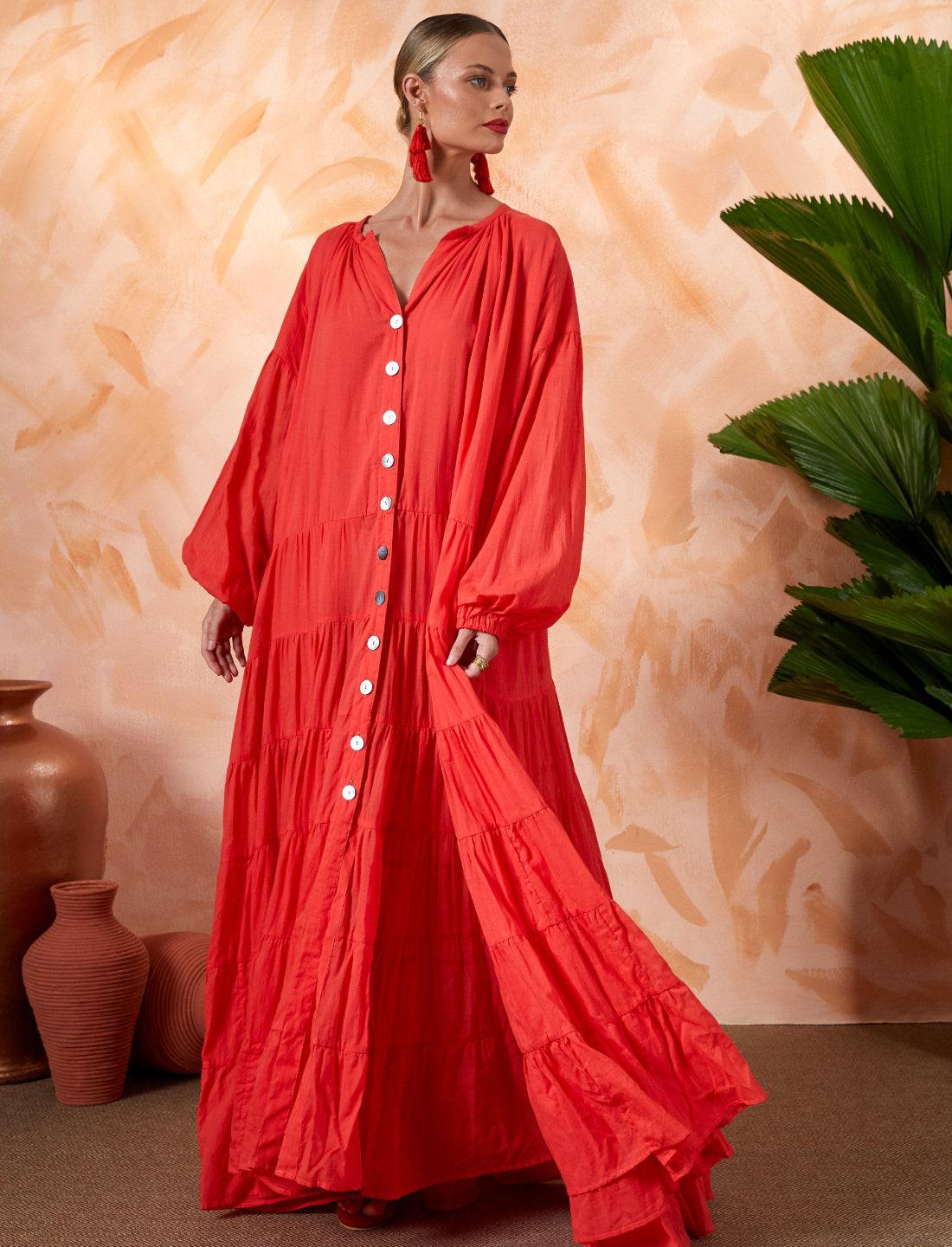 ELLA WOMEN BOHEMIAN MAXI DRESS - Erika Peña