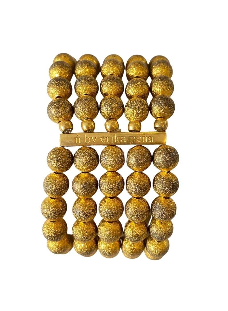 Mona Island Layered Stone Bead Cuff - Erika Peña