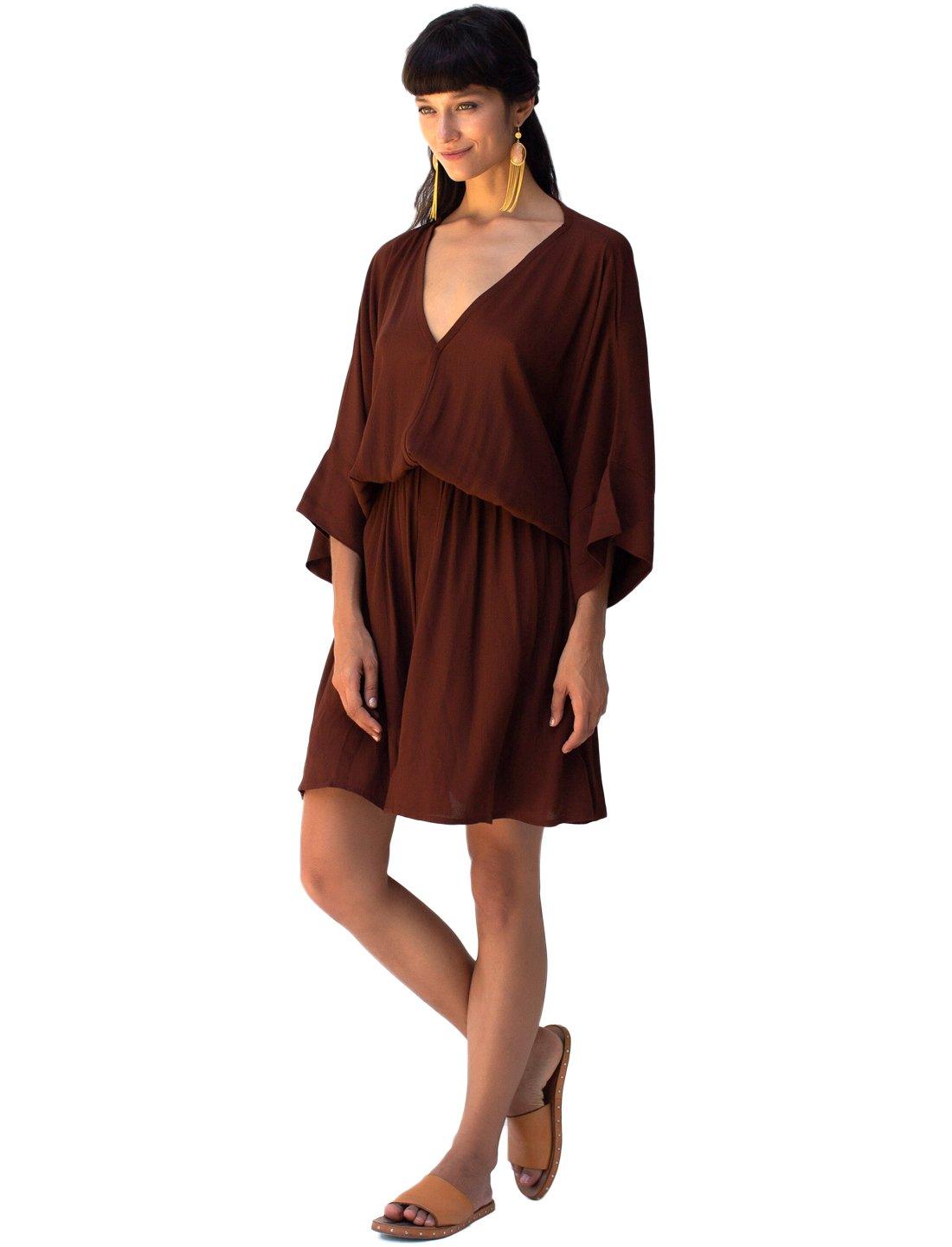 Vero Mini Dress Fujet - TERRACOTTA - Erika Peña