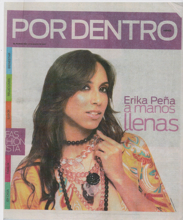 Por Dentro March 2007 Newspaper - Erika Peña