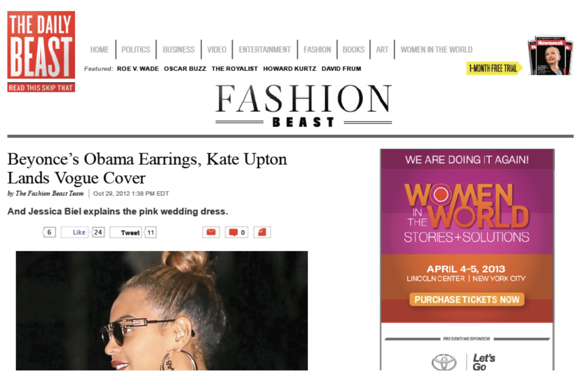 The Daily Beast | The Fashion Beast October 2012 Blog - Erika Peña