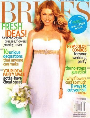 Brides June 2008 Magazine - Erika Peña