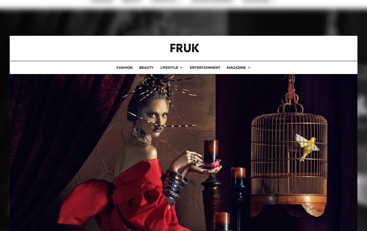 Goddess Shoot in FRUK Magazine - Erika Peña