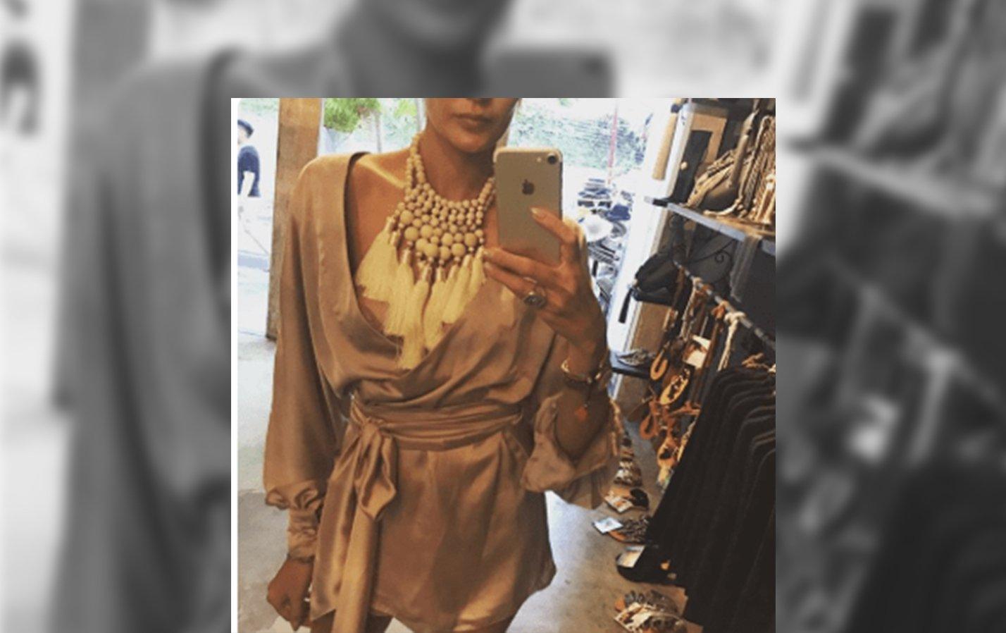 SuperModel Marina Ami wearing our Erika Peña - Erika Peña