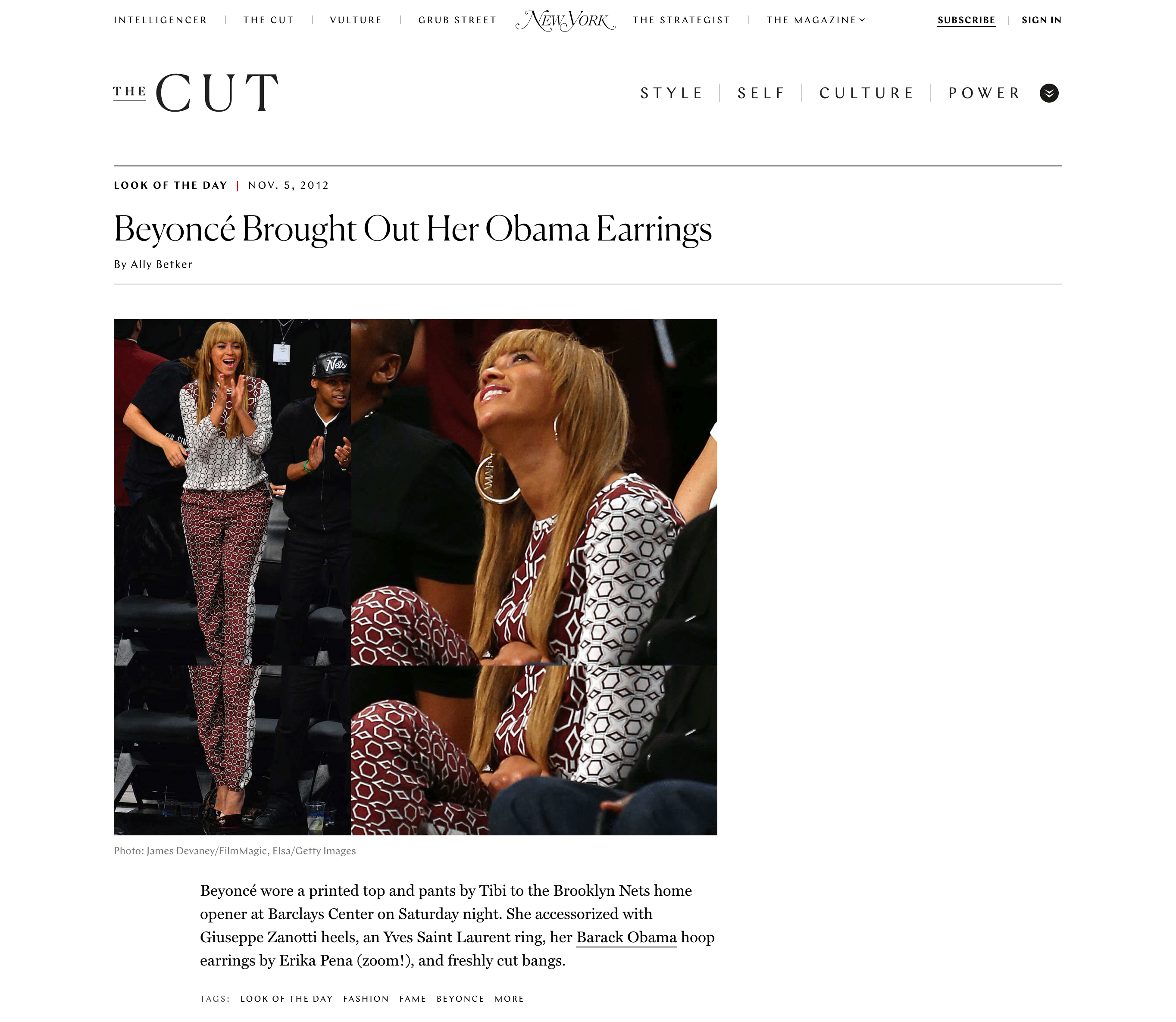 The Cut November 2012 Blog - Erika Peña