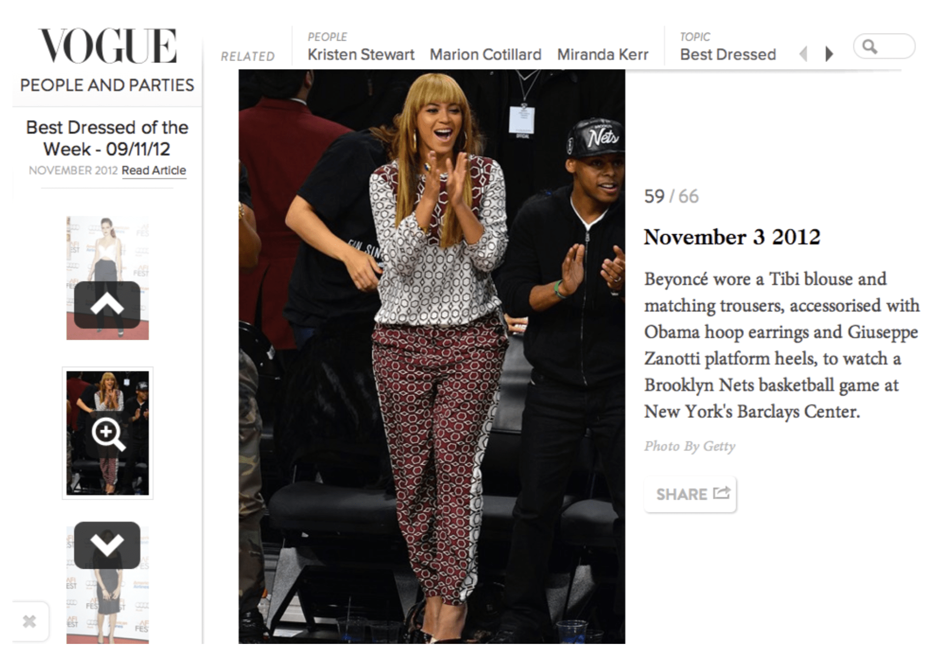 Vogue People and Parti November 2012 Article - Erika Peña