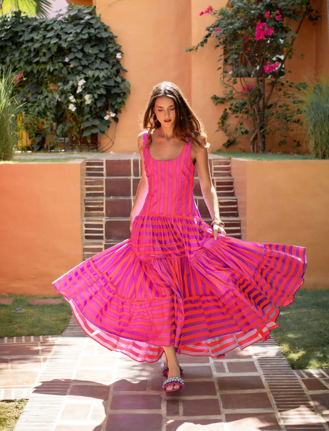 SELENA MAXI DRESS STRIPE