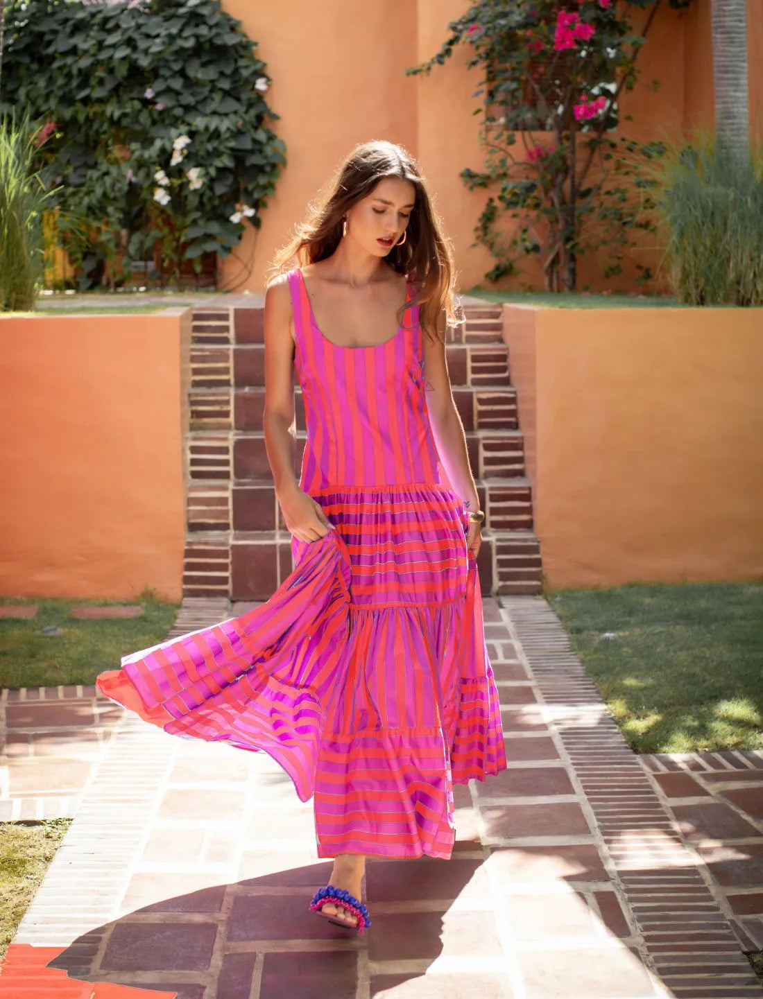 SELENA MAXI DRESS STRIPE