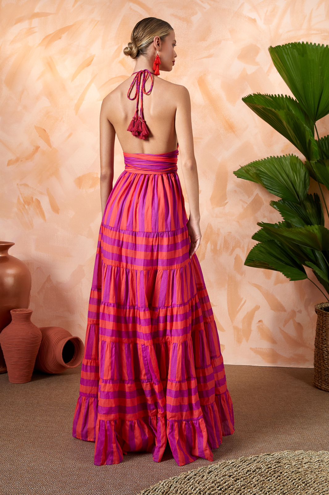 LOLA MAXI DRESS STRIPE