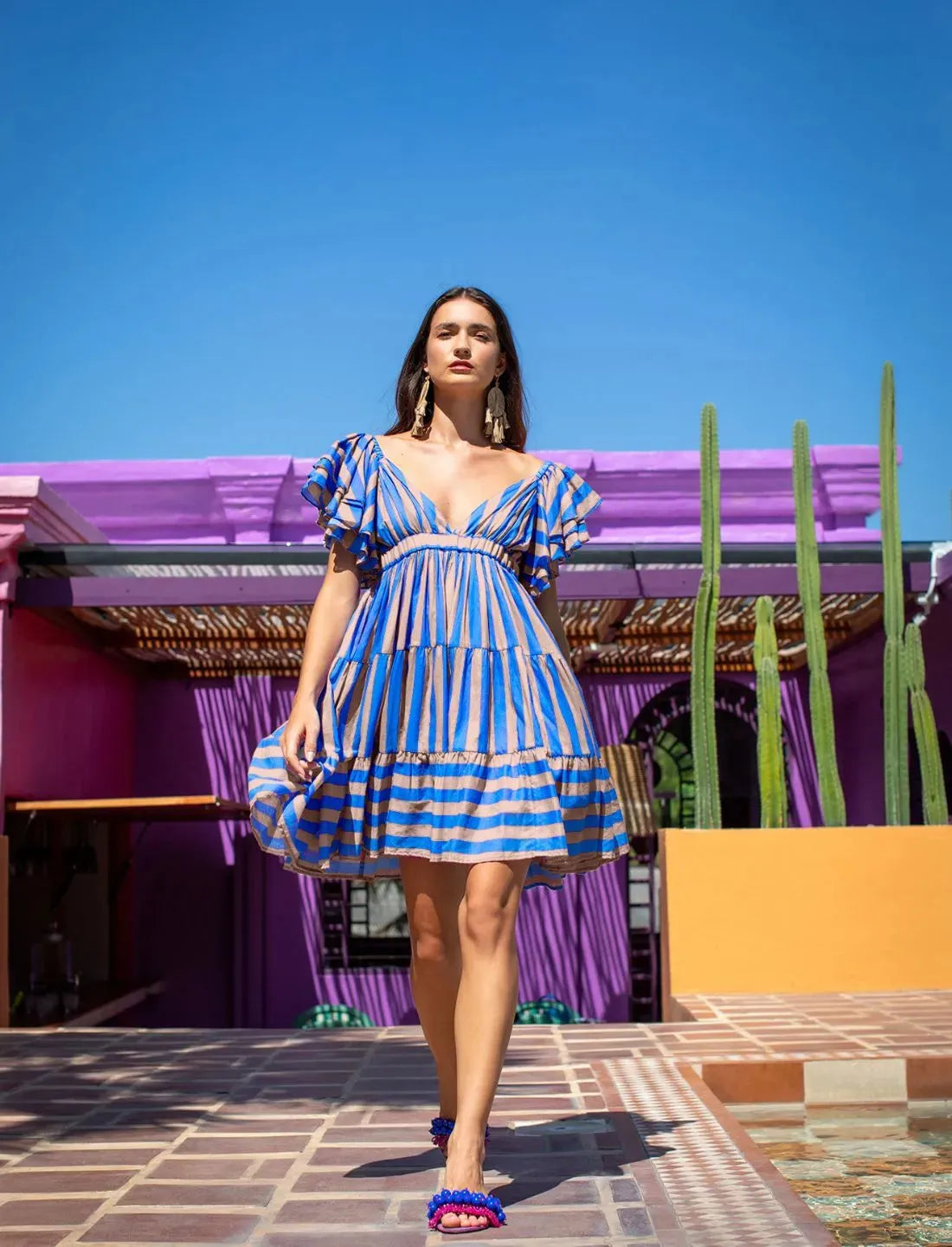 VALE SHORT DRESS STRIPE