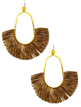ALEXANDRA RAFFIA EARRING - Erika Peña