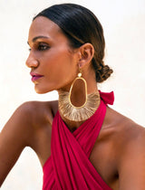 ALEXANDRA RAFFIA EARRING - Erika Peña