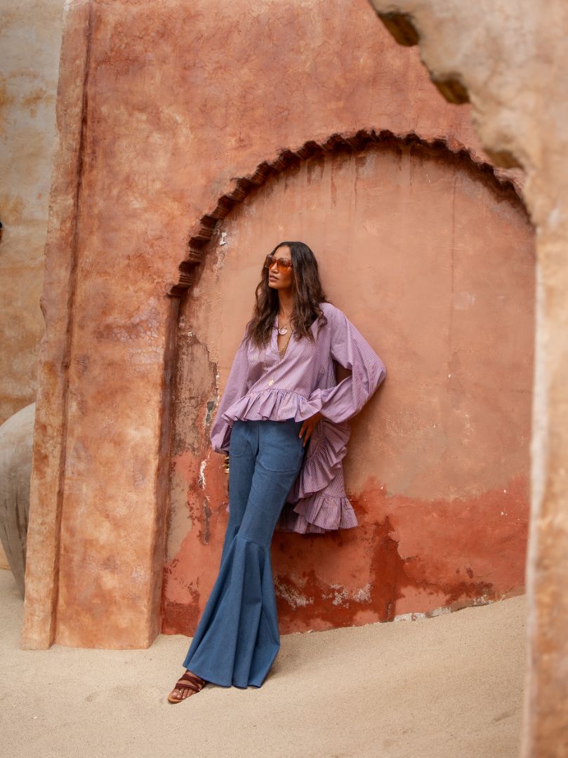 JULES COLLIE FLOWING BLOUSE