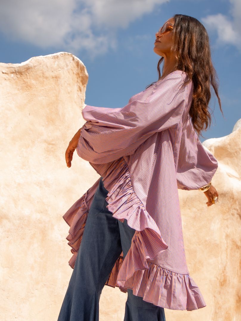 JULES COLLIE FLOWING BLOUSE