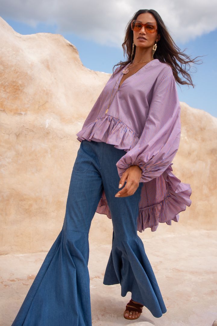 JULES COLLIE FLOWING BLOUSE