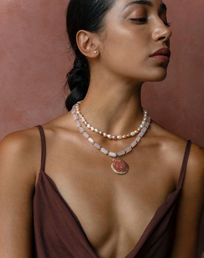 Bonita Double Layered Pearl Necklace