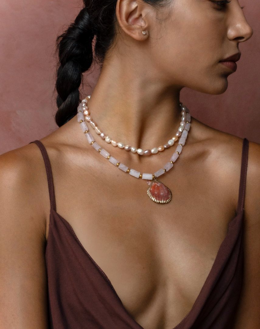 Bonita Double Layered Pearl Necklace