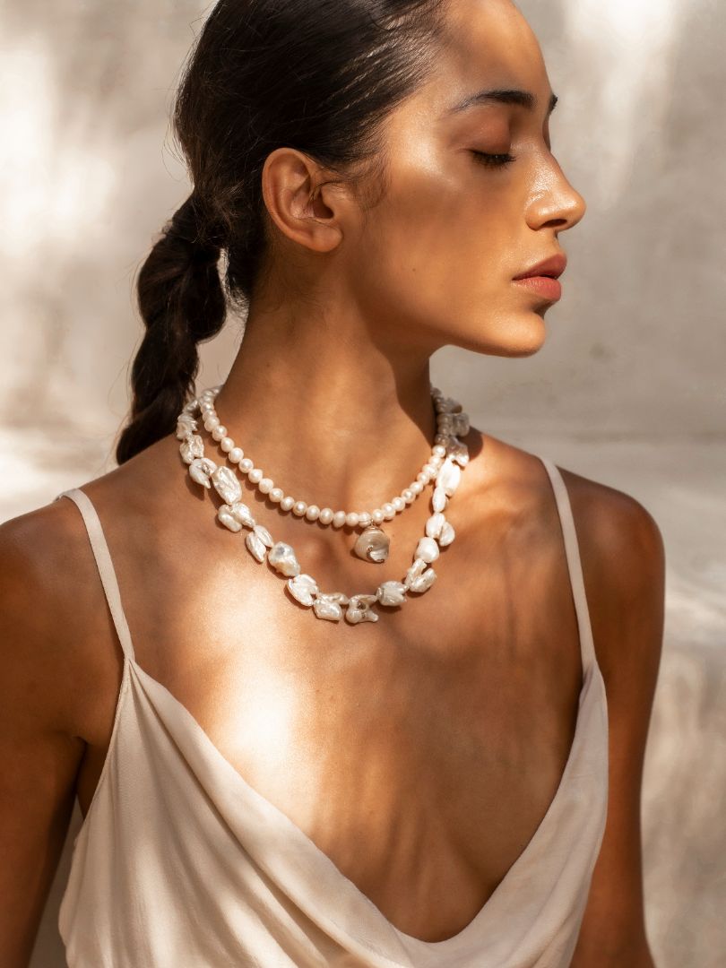 Gaugain Double Pearl Necklace