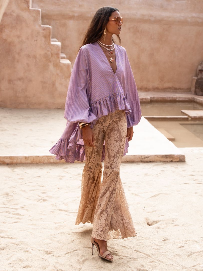 JULES COLLIE FLOWING BLOUSE