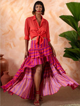 Yana Tiered Flowing Skirt - Erika Peña