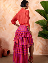 Yana Tiered Flowing Skirt - Erika Peña