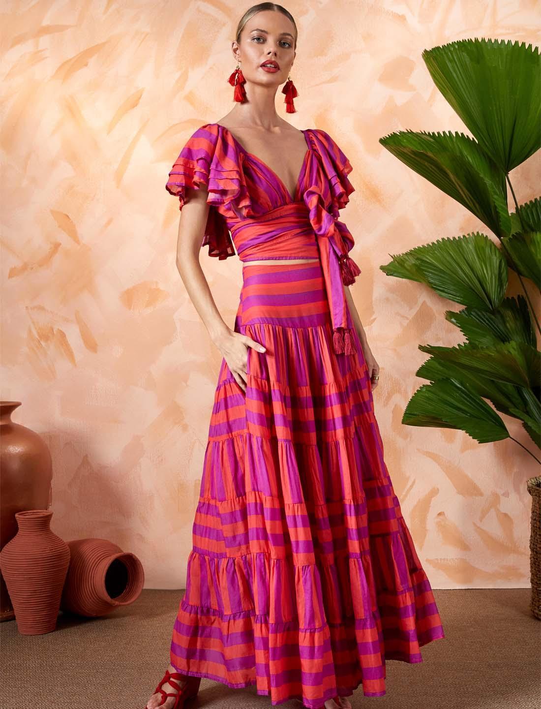 ANA WOMEN BOHO MAXI SKIRT - Erika Peña