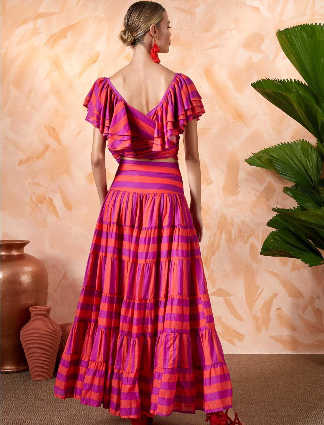 ANA WOMEN BOHO MAXI SKIRT - Erika Peña
