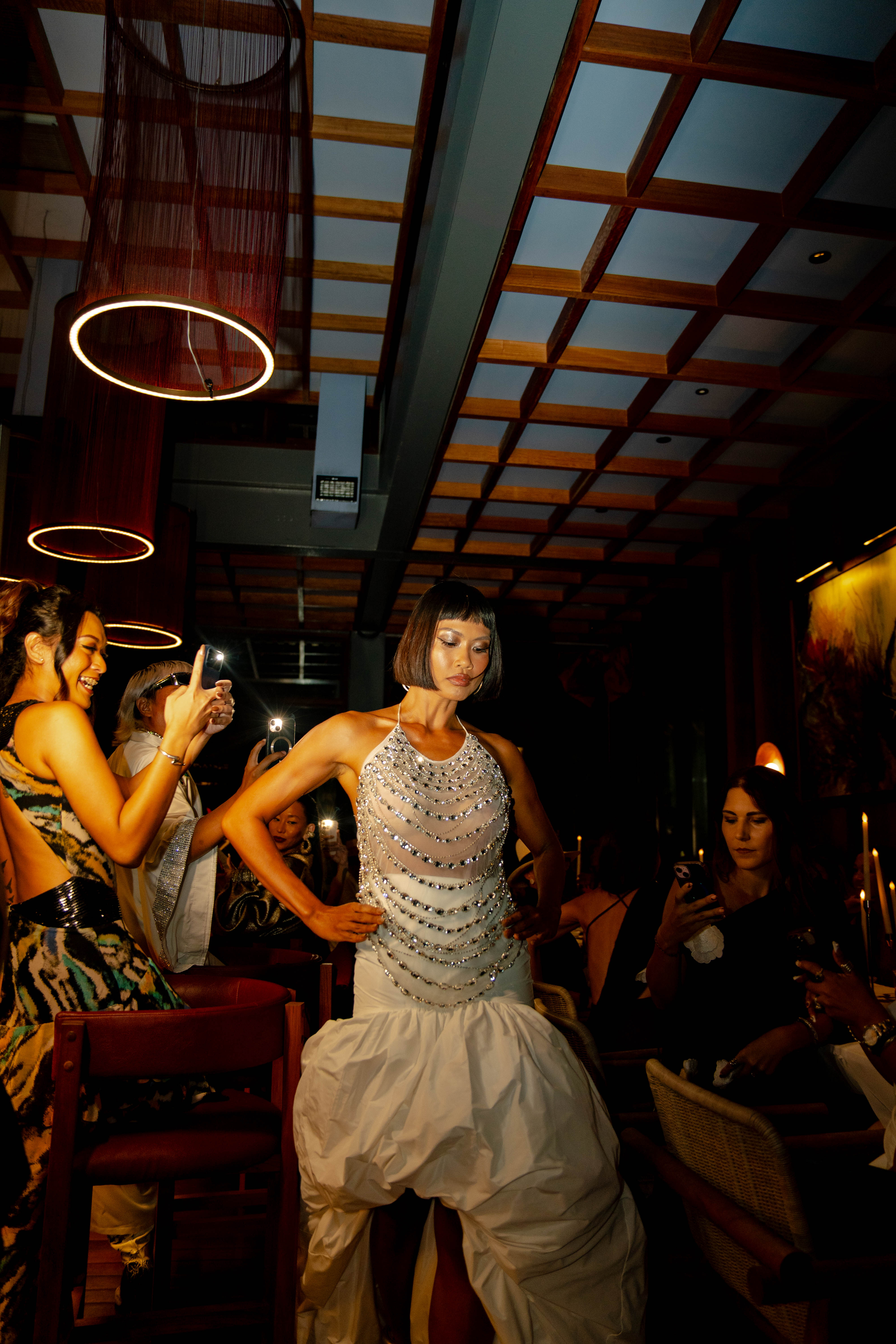 ALMA CRYSTAL BEADED TOP