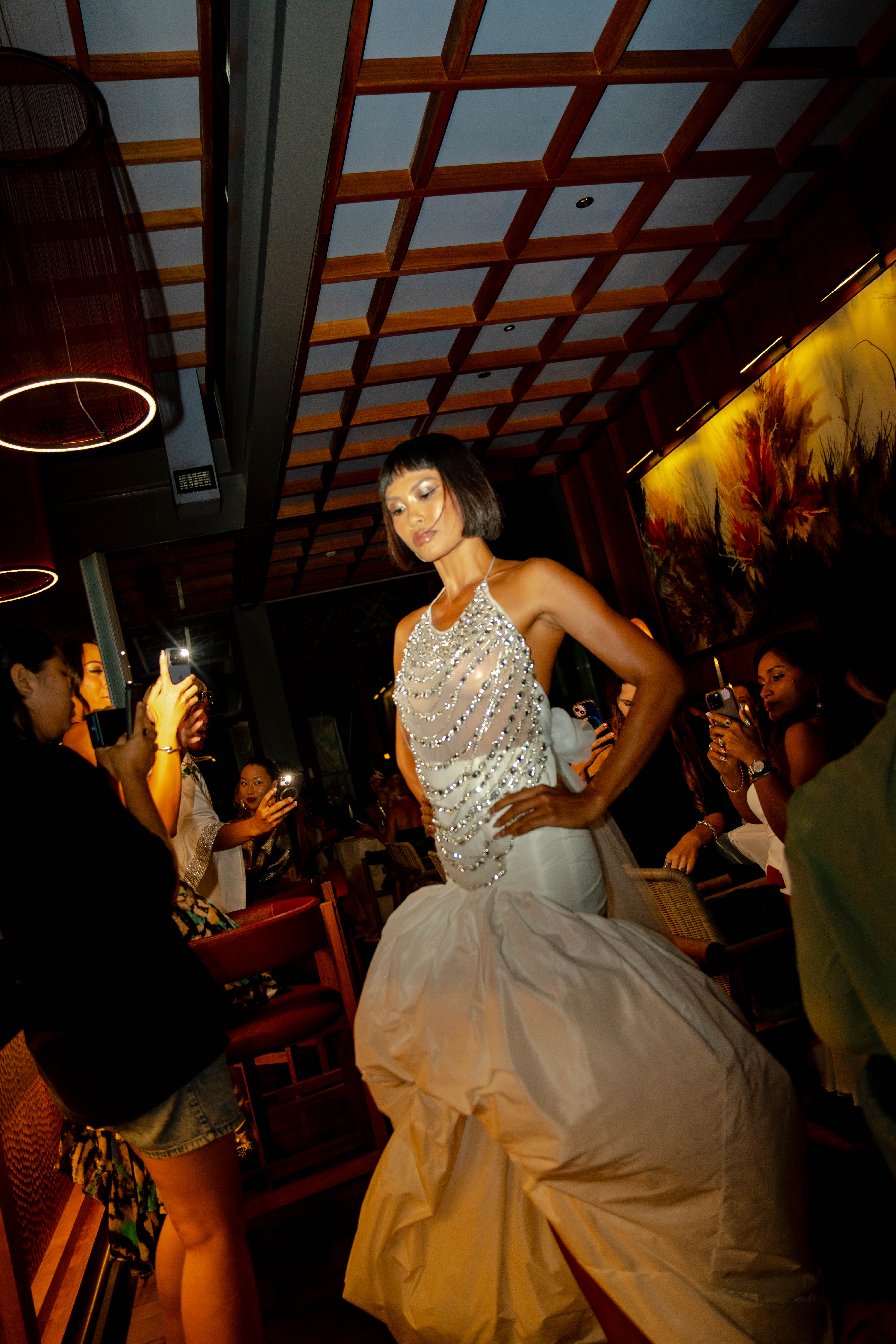 ALMA CRYSTAL BEADED TOP