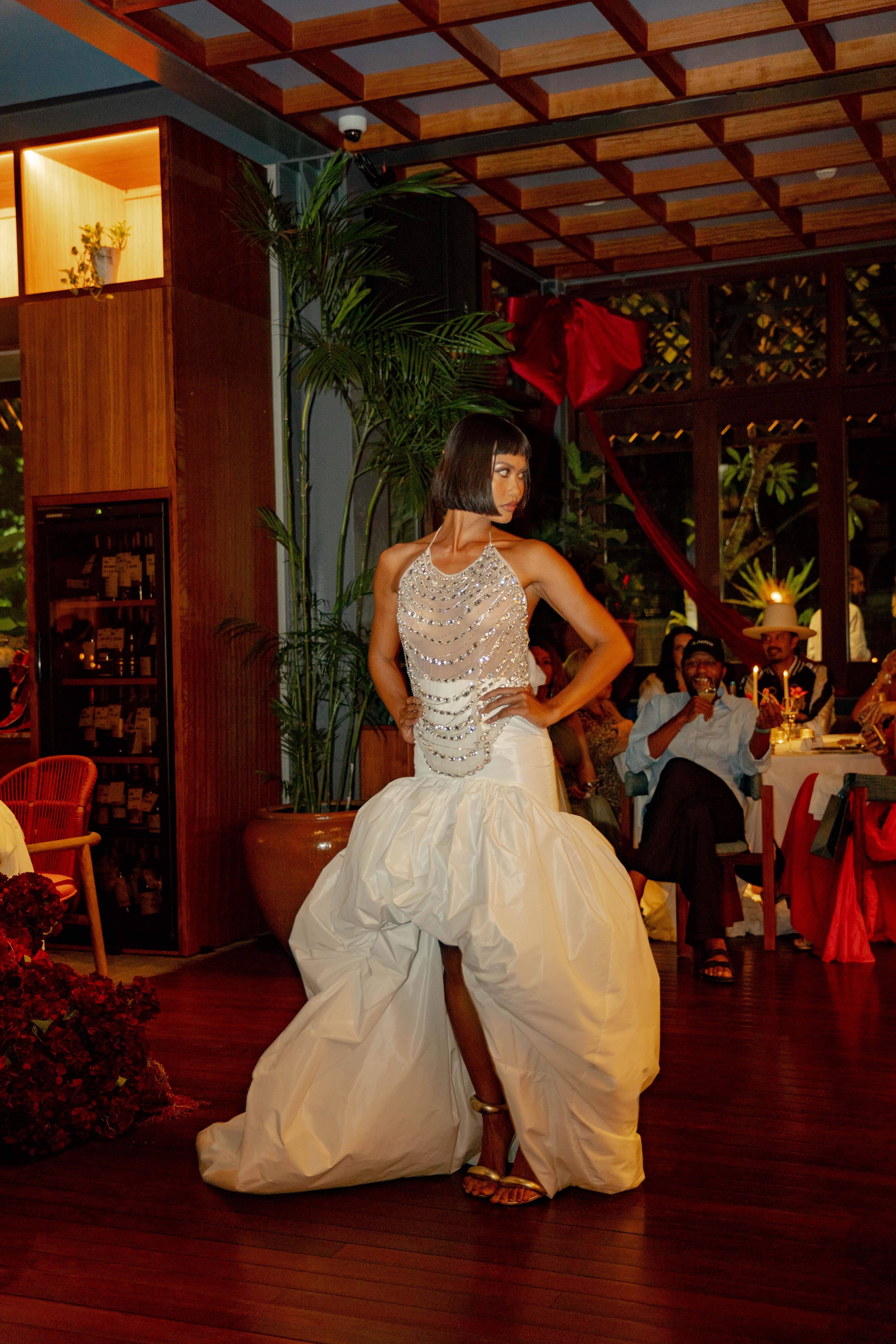 ALMA CRYSTAL BEADED TOP