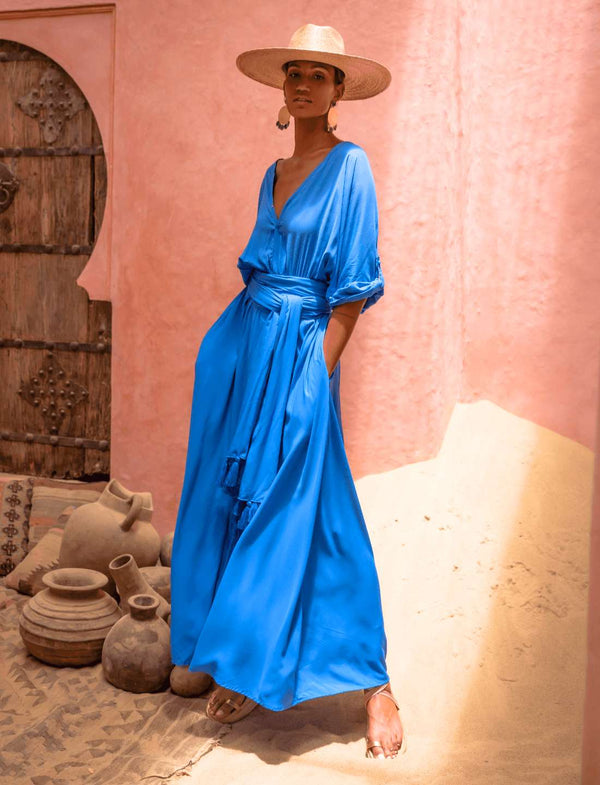 V Bohemian Maxi Dress