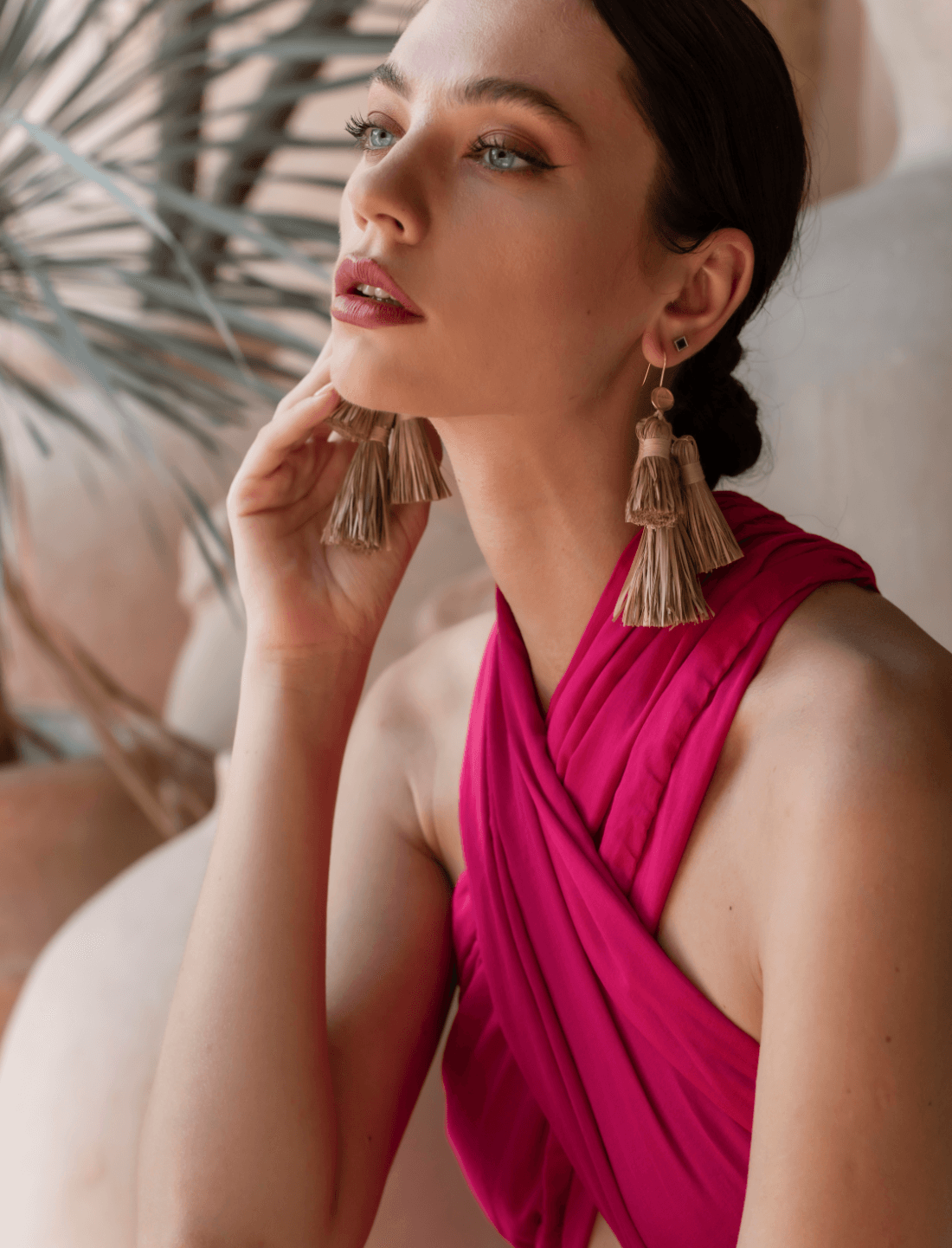 ADRIANA RAFFIA EARRING - Erika Peña
