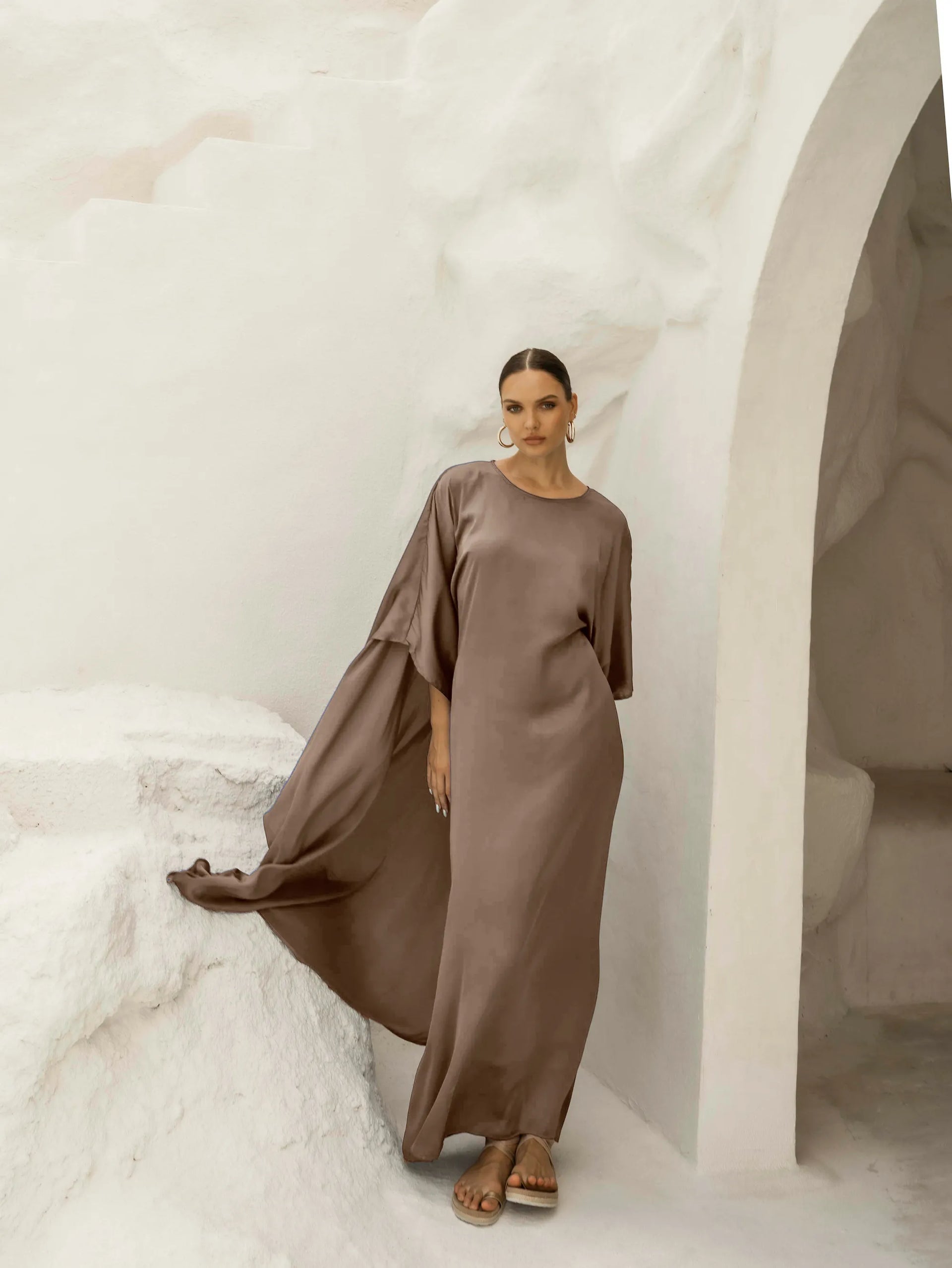 daphne maxi dress Erika Peña DAPHNE MAXI DRESS O/S / MOCHA